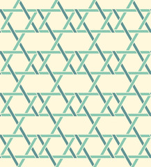 Geometric seamless pattern background with weave style.