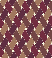 Geometric seamless pattern background with weave style.