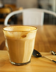 hot late art coffee