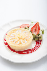Angel Food Cake with Strawberry