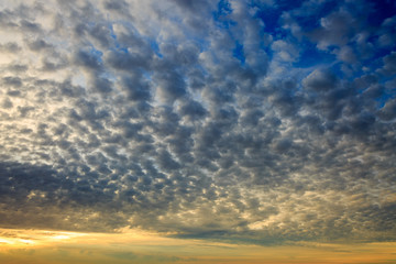 Sunset clouds in sky