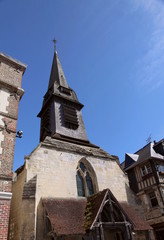 Fototapeta na wymiar Eglise St Etienne à Honfleur.