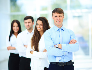 Group portrait of a professional business team