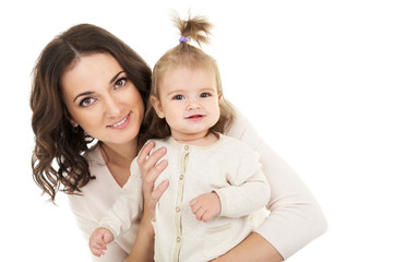 Portrait of a mother with baby