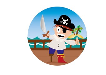 pirat,znaczek