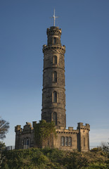 Obraz premium Nelson Monument on Carlton Hill, Edinburgh 