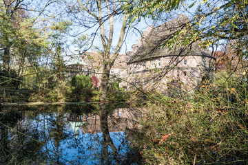 Obraz premium Wasserburg Schloss Bladenhorst in Castrop-Rauxel