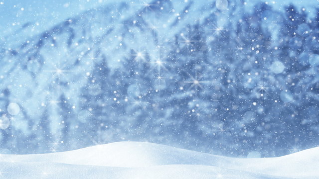 fairy snowfall abstract christmas background loop 4k (4096x2304)

