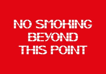 No Smoking Beyond This Point