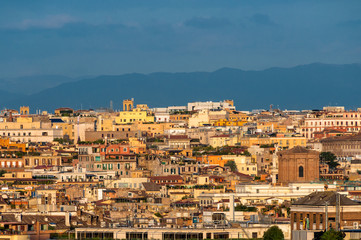 Fototapeta na wymiar View of Rome Downtown