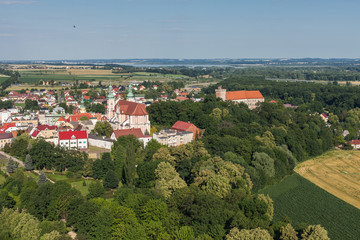 aerial view of  Otmuchow town