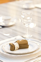 Luxury table setting.