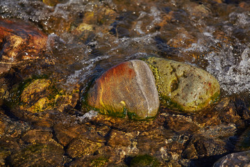 Stones on the lake