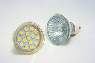 LED and halogen bulb