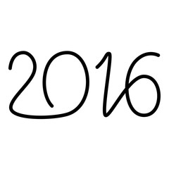 Happy new year 2016 text design