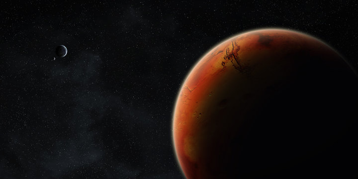Fototapeta View of planet Mars
