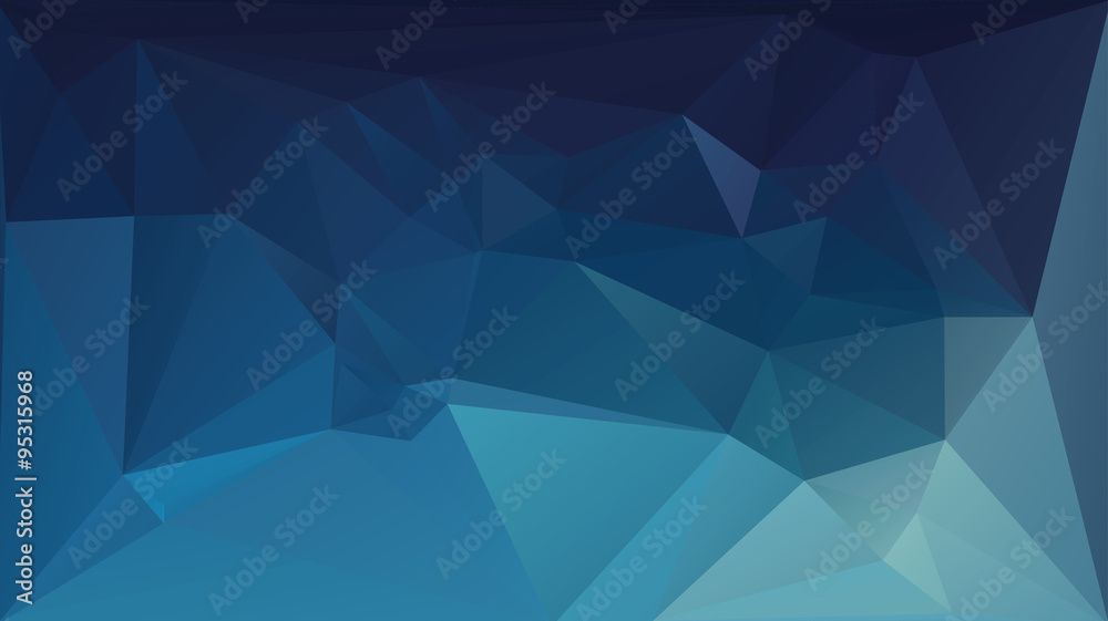 Wall mural dark blue polygonal vector background. can be used in cover design, book design, website background,