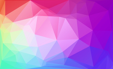 Obraz premium Vector abstract polygonal background - pink, purple