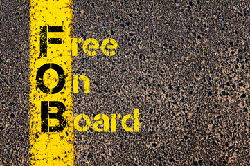 Business Acronym FOB as Free On Board