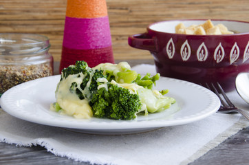 Broccoli with cheese