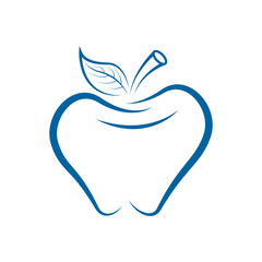 apple dental logo icon