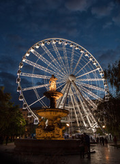 Budapest Eye - famous Ferris wheel in the night