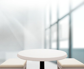 Table Top And Blur Office of Background