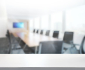 Table Top And Blur Office of Background