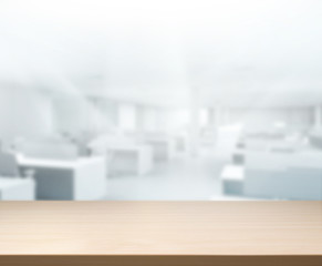 Table Top And Blur Office Background