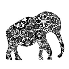 Black ethnic elephant.