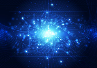 Abstract futuristic digital technology background. Illustration Vector