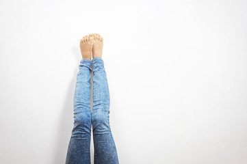 Fototapeta premium Raised legs