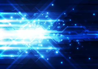 Abstract futuristic digital technology background. Illustration Vector