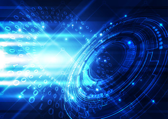 Abstract futuristic digital technology background. Illustration Vector