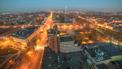 Fototapeta na wymiar Aerial view of Klaipeda, Lithuania