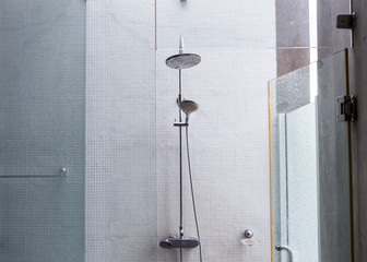 shower head in bathroom, design of home interior outdoor bathroom