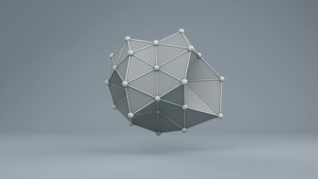 Future Shapes 1008: Futuristic, abstract geometry structure (Loop).