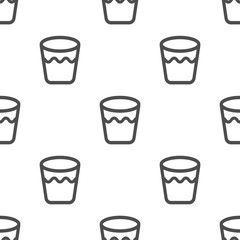 seamless pattern with glass with water