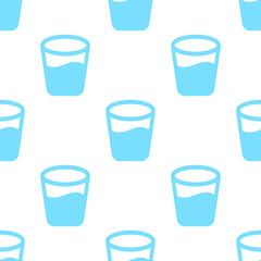 seamless pattern with glass with water
