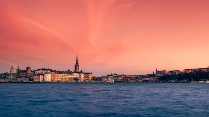 Foto op Canvas Autumn Sunset of Stockholm © Kevin Cho