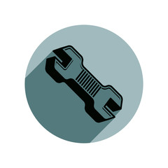 3d wrench detailed vector illustration. Work tool, three-dimensional