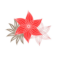 Background with a floral arrangement