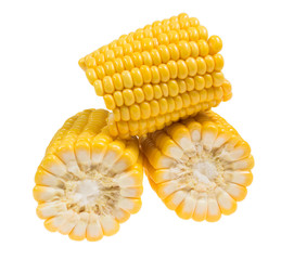 macro fresh corn vegetable