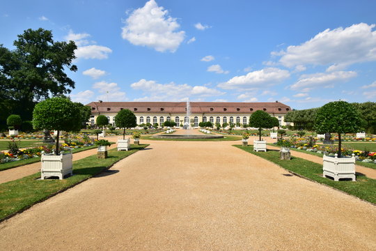 Historic conservatory (Orangerie) in the town of Ansbach, near Nuremberg, N&uuml;rnberg, Germany