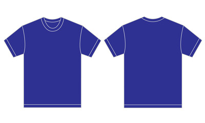 Blue Shirt Design Template For Men