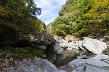 高知県仁淀川町　中津渓谷の風景