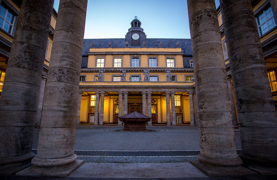 Historisches Gebäude in München im Jugendstil und Klassizismus