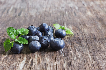 ripe blueberries