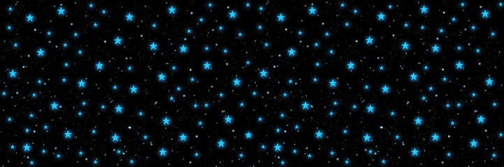 Light Blue Stars on a black background © marcoemilio