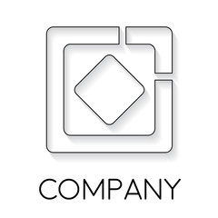 Vector sign abstract business and innovation with arrow, in line